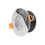 kelvo® KAPA KLV-101-0040 Χωνευτό Φωτιστικό Downlight Σποτ Μπάνιου για Λάμπα MR16 με Ντουί GU10 AC 220-240V Αδιάβροχο IP65 - Νίκελ Χρώμιο - Μ8.5 x Π8.5 x Υ4.2cm / Q7.5cm - Image 2