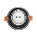 kelvo® SIGMA KLV-101-0043 Χωνευτό Φωτιστικό Downlight Σποτ Μπάνιου για Λάμπα MR16 με Ντουί GU10 AC 220-240V Αδιάβροχο IP65 - Νίκελ Βούρτσας - Μ8.5 x Π8.5 x Υ4.4cm / Q7.5cm - Image 5