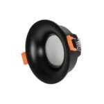 kelvo® LAMDA KLV-101-0044 Χωνευτό Φωτιστικό Downlight Σποτ Μπάνιου για Λάμπα MR16 με Ντουί GU10 AC 220-240V Αδιάβροχο IP65 - Μαύρο Ματ - Μ8.5 x Π8.5 x Υ3.5cm / Q7.5cm - Image 2