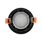 kelvo® LAMDA KLV-101-0044 Χωνευτό Φωτιστικό Downlight Σποτ Μπάνιου για Λάμπα MR16 με Ντουί GU10 AC 220-240V Αδιάβροχο IP65 - Μαύρο Ματ - Μ8.5 x Π8.5 x Υ3.5cm / Q7.5cm - Image 4