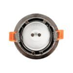 kelvo® LAMDA KLV-101-0046 Χωνευτό Φωτιστικό Downlight Σποτ Μπάνιου για Λάμπα MR16 με Ντουί GU10 AC 220-240V Αδιάβροχο IP65 - Νίκελ Βούρτσας - Μ8.5 x Π8.5 x Υ3.5cm / Q7.5cm - Image 5