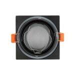 kelvo® EPSILON KLV-101-0047 Χωνευτό Φωτιστικό Downlight Σποτ Μπάνιου για Λάμπα MR16 με Ντουί GU10 AC 220-240V Αδιάβροχο IP65 - Μαύρο Ματ - Μ8.5 x Π8.5 x Υ4.4cm / Q7.5cm x 7.5cm - Image 4