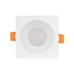 kelvo® EPSILON KLV-101-0048 Χωνευτό Φωτιστικό Downlight Σποτ Μπάνιου για Λάμπα MR16 με Ντουί GU10 AC 220-240V Αδιάβροχο IP65 - Λευκό Ματ - Μ8.5 x Π8.5 x Υ4.4cm / Q7.5cm x 7.5cm - Image 3