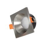 kelvo® EPSILON KLV-101-0049 Χωνευτό Φωτιστικό Downlight Σποτ Μπάνιου για Λάμπα MR16 με Ντουί GU10 AC 220-240V Αδιάβροχο IP65 - Νίκελ Βούρτσας - Μ8.5 x Π8.5 x Υ4.4cm / Q7.5cm x 7.5cm - Image 2