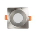 kelvo® EPSILON KLV-101-0049 Χωνευτό Φωτιστικό Downlight Σποτ Μπάνιου για Λάμπα MR16 με Ντουί GU10 AC 220-240V Αδιάβροχο IP65 - Νίκελ Βούρτσας - Μ8.5 x Π8.5 x Υ4.4cm / Q7.5cm x 7.5cm - Image 3
