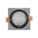 kelvo® EPSILON KLV-101-0049 Χωνευτό Φωτιστικό Downlight Σποτ Μπάνιου για Λάμπα MR16 με Ντουί GU10 AC 220-240V Αδιάβροχο IP65 - Νίκελ Βούρτσας - Μ8.5 x Π8.5 x Υ4.4cm / Q7.5cm x 7.5cm - Image 4