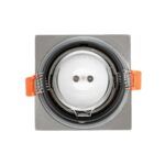 kelvo® EPSILON KLV-101-0049 Χωνευτό Φωτιστικό Downlight Σποτ Μπάνιου για Λάμπα MR16 με Ντουί GU10 AC 220-240V Αδιάβροχο IP65 - Νίκελ Βούρτσας - Μ8.5 x Π8.5 x Υ4.4cm / Q7.5cm x 7.5cm - Image 5