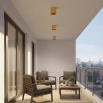 kelvo® MARETTI KLV-101-0058 Φωτιστικό Downlight Σποτ για Λάμπα MR16 με Ντουί GU10 AC 220-240V Αδιάβροχο IP65 - Χρυσό Πλατίνα - Μ9 x Π9 x Υ9cm - Image 2