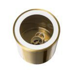 kelvo® MARETTI KLV-101-0058 Φωτιστικό Downlight Σποτ για Λάμπα MR16 με Ντουί GU10 AC 220-240V Αδιάβροχο IP65 - Χρυσό Πλατίνα - Μ9 x Π9 x Υ9cm - Image 5