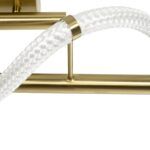 kelvo® GLOW KLV-101-0148 Φωτιστικό Οροφής LED 18W 1800lm 360° AC 220-240V IP20 Ρυθμιζόμενο Λευκό CCT με On/Off 2700K/4500K/6000K - Lumileds SMD Chip - Χρυσό Πλατίνα - Μ65 x Π30 x Υ30cm - 3 Χρόνια Εγγύηση - Image 8