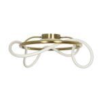 kelvo® GLOW KLV-101-0149 Φωτιστικό Οροφής LED 34W 3400lm 360° AC 220-240V IP20 Ρυθμιζόμενο Λευκό CCT με Χειριστήριο από 2700K έως 6000K Dimmable - Lumileds SMD Chip - Χρυσό Πλατίνα - Μ60 x Π60 x Υ30cm - 3 Χρόνια Εγγύηση - Image 3