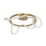 kelvo® GLOW KLV-101-0149 Φωτιστικό Οροφής LED 34W 3400lm 360° AC 220-240V IP20 Ρυθμιζόμενο Λευκό CCT με Χειριστήριο από 2700K έως 6000K Dimmable - Lumileds SMD Chip - Χρυσό Πλατίνα - Μ60 x Π60 x Υ30cm - 3 Χρόνια Εγγύηση - Image 5