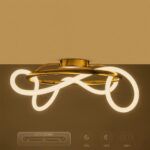 kelvo® GLOW KLV-101-0149 Φωτιστικό Οροφής LED 34W 3400lm 360° AC 220-240V IP20 Ρυθμιζόμενο Λευκό CCT με Χειριστήριο από 2700K έως 6000K Dimmable - Lumileds SMD Chip - Χρυσό Πλατίνα - Μ60 x Π60 x Υ30cm - 3 Χρόνια Εγγύηση - Image 12