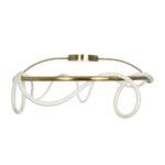 kelvo® GLOW KLV-101-0150 Φωτιστικό Οροφής LED 65W 6500lm 360° AC 220-240V IP20 Ρυθμιζόμενο Λευκό CCT με Χειριστήριο από 2700K έως 6000K Dimmable - Lumileds SMD Chip - Χρυσό Πλατίνα - Μ100 x Π100 x Υ30cm - 3 Χρόνια Εγγύηση - Image 4