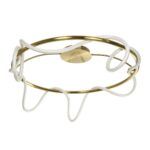 kelvo® GLOW KLV-101-0150 Φωτιστικό Οροφής LED 65W 6500lm 360° AC 220-240V IP20 Ρυθμιζόμενο Λευκό CCT με Χειριστήριο από 2700K έως 6000K Dimmable - Lumileds SMD Chip - Χρυσό Πλατίνα - Μ100 x Π100 x Υ30cm - 3 Χρόνια Εγγύηση - Image 5