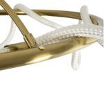 kelvo® GLOW KLV-101-0150 Φωτιστικό Οροφής LED 65W 6500lm 360° AC 220-240V IP20 Ρυθμιζόμενο Λευκό CCT με Χειριστήριο από 2700K έως 6000K Dimmable - Lumileds SMD Chip - Χρυσό Πλατίνα - Μ100 x Π100 x Υ30cm - 3 Χρόνια Εγγύηση - Image 9