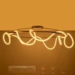 kelvo® GLOW KLV-101-0151 Φωτιστικό Οροφής LED 89W 8900lm 360° AC 220-240V IP20 Ρυθμιζόμενο Λευκό CCT με Χειριστήριο από 2700K έως 6000K Dimmable - Lumileds SMD Chip - Χρυσό Πλατίνα - Μ150 x Π150 x Υ30cm - 3 Χρόνια Εγγύηση - Image 13