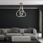 kelvo® GLOW KLV-101-0152 Φωτιστικό Οροφής LED 40W 4000lm 360° AC 220-240V IP20 Ρυθμιζόμενο Λευκό CCT με Χειριστήριο από 2700K έως 6000K Dimmable - Lumileds SMD Chip - Χρυσό Πλατίνα - Μ50 x Π50 x Υ70cm - 3 Χρόνια Εγγύηση - Image 2