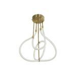 kelvo® GLOW KLV-101-0152 Φωτιστικό Οροφής LED 40W 4000lm 360° AC 220-240V IP20 Ρυθμιζόμενο Λευκό CCT με Χειριστήριο από 2700K έως 6000K Dimmable - Lumileds SMD Chip - Χρυσό Πλατίνα - Μ50 x Π50 x Υ70cm - 3 Χρόνια Εγγύηση - Image 5