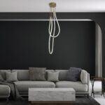 kelvo® GLOW KLV-101-0153 Φωτιστικό Οροφής LED 42W 4200lm 360° AC 220-240V IP20 Ρυθμιζόμενο Λευκό CCT με Χειριστήριο από 2700K έως 6000K Dimmable - Lumileds SMD Chip - Χρυσό Πλατίνα - Μ50 x Π50 x Υ70cm - 3 Χρόνια Εγγύηση - Image 2