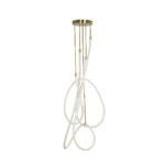 kelvo® GLOW KLV-101-0154 Φωτιστικό Οροφής LED 85W 8500lm 360° AC 220-240V IP20 Ρυθμιζόμενο Λευκό CCT με Χειριστήριο από 2700K έως 6000K Dimmable - Lumileds SMD Chip - Χρυσό Πλατίνα - Μ100 x Π100 x Υ140cm - 3 Χρόνια Εγγύηση - Image 4