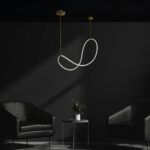 kelvo® GLOW KLV-101-0156 Κρεμαστό Φωτιστικό Οροφής LED 34W 3400lm 360° AC 220-240V IP20 Ρυθμιζόμενο Λευκό CCT με Χειριστήριο από 2700K έως 6000K Dimmable - Lumileds SMD Chip - Χρυσό Πλατίνα - Μ20 x Π35 x Υ120cm - 3 Χρόνια Εγγύηση - Image 2