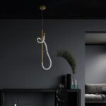 kelvo® GLOW KLV-101-0159 Κρεμαστό Φωτιστικό Οροφής LED 24W 2400lm 360° AC 220-240V IP20 Ρυθμιζόμενο Λευκό CCT με On/Off 2700K/4500K/6000K - Lumileds SMD Chip - Χρυσό Πλατίνα - Μ24 x Π10 x Υ62cm - 3 Χρόνια Εγγύηση - Image 2