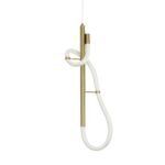 kelvo® GLOW KLV-101-0159 Κρεμαστό Φωτιστικό Οροφής LED 24W 2400lm 360° AC 220-240V IP20 Ρυθμιζόμενο Λευκό CCT με On/Off 2700K/4500K/6000K - Lumileds SMD Chip - Χρυσό Πλατίνα - Μ24 x Π10 x Υ62cm - 3 Χρόνια Εγγύηση - Image 4