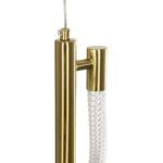 kelvo® GLOW KLV-101-0160 Κρεμαστό Φωτιστικό Οροφής LED 24W 2400lm 360° AC 220-240V IP20 Ρυθμιζόμενο Λευκό CCT με On/Off 2700K/4500K/6000K - Lumileds SMD Chip - Χρυσό Πλατίνα - Μ30 x Π17 x Υ66cm - 3 Χρόνια Εγγύηση - Image 11