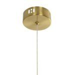 kelvo® GLOW KLV-101-0160 Κρεμαστό Φωτιστικό Οροφής LED 24W 2400lm 360° AC 220-240V IP20 Ρυθμιζόμενο Λευκό CCT με On/Off 2700K/4500K/6000K - Lumileds SMD Chip - Χρυσό Πλατίνα - Μ30 x Π17 x Υ66cm - 3 Χρόνια Εγγύηση - Image 12