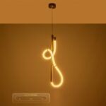 kelvo® GLOW KLV-101-0160 Κρεμαστό Φωτιστικό Οροφής LED 24W 2400lm 360° AC 220-240V IP20 Ρυθμιζόμενο Λευκό CCT με On/Off 2700K/4500K/6000K - Lumileds SMD Chip - Χρυσό Πλατίνα - Μ30 x Π17 x Υ66cm - 3 Χρόνια Εγγύηση - Image 13