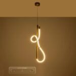 kelvo® GLOW KLV-101-0160 Κρεμαστό Φωτιστικό Οροφής LED 24W 2400lm 360° AC 220-240V IP20 Ρυθμιζόμενο Λευκό CCT με On/Off 2700K/4500K/6000K - Lumileds SMD Chip - Χρυσό Πλατίνα - Μ30 x Π17 x Υ66cm - 3 Χρόνια Εγγύηση - Image 14