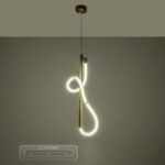 kelvo® GLOW KLV-101-0160 Κρεμαστό Φωτιστικό Οροφής LED 24W 2400lm 360° AC 220-240V IP20 Ρυθμιζόμενο Λευκό CCT με On/Off 2700K/4500K/6000K - Lumileds SMD Chip - Χρυσό Πλατίνα - Μ30 x Π17 x Υ66cm - 3 Χρόνια Εγγύηση - Image 15