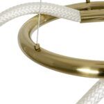 kelvo® GLOW KLV-101-0161 Κρεμαστό Φωτιστικό Οροφής LED 30W 3000lm 360° AC 220-240V IP20 Ρυθμιζόμενο Λευκό CCT με Χειριστήριο από 2700K έως 6000K Dimmable - Lumileds SMD Chip - Χρυσό Πλατίνα - Μ40 x Π40 x Υ30cm - 3 Χρόνια Εγγύηση - Image 8