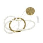 kelvo® GLOW KLV-101-0161 Κρεμαστό Φωτιστικό Οροφής LED 30W 3000lm 360° AC 220-240V IP20 Ρυθμιζόμενο Λευκό CCT με Χειριστήριο από 2700K έως 6000K Dimmable - Lumileds SMD Chip - Χρυσό Πλατίνα - Μ40 x Π40 x Υ30cm - 3 Χρόνια Εγγύηση - Image 11