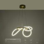 kelvo® GLOW KLV-101-0161 Κρεμαστό Φωτιστικό Οροφής LED 30W 3000lm 360° AC 220-240V IP20 Ρυθμιζόμενο Λευκό CCT με Χειριστήριο από 2700K έως 6000K Dimmable - Lumileds SMD Chip - Χρυσό Πλατίνα - Μ40 x Π40 x Υ30cm - 3 Χρόνια Εγγύηση - Image 16