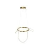 kelvo® GLOW KLV-101-0162 Κρεμαστό Φωτιστικό Οροφής LED 36W 3600lm 360° AC 220-240V IP20 Ρυθμιζόμενο Λευκό CCT με Χειριστήριο από 2700K έως 6000K Dimmable - Lumileds SMD Chip - Χρυσό Πλατίνα - Μ70 x Π70 x Υ40cm - 3 Χρόνια Εγγύηση - Image 6