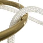 kelvo® GLOW KLV-101-0162 Κρεμαστό Φωτιστικό Οροφής LED 36W 3600lm 360° AC 220-240V IP20 Ρυθμιζόμενο Λευκό CCT με Χειριστήριο από 2700K έως 6000K Dimmable - Lumileds SMD Chip - Χρυσό Πλατίνα - Μ70 x Π70 x Υ40cm - 3 Χρόνια Εγγύηση - Image 7