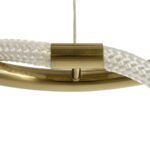 kelvo® GLOW KLV-101-0162 Κρεμαστό Φωτιστικό Οροφής LED 36W 3600lm 360° AC 220-240V IP20 Ρυθμιζόμενο Λευκό CCT με Χειριστήριο από 2700K έως 6000K Dimmable - Lumileds SMD Chip - Χρυσό Πλατίνα - Μ70 x Π70 x Υ40cm - 3 Χρόνια Εγγύηση - Image 8