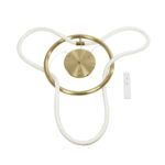 kelvo® GLOW KLV-101-0162 Κρεμαστό Φωτιστικό Οροφής LED 36W 3600lm 360° AC 220-240V IP20 Ρυθμιζόμενο Λευκό CCT με Χειριστήριο από 2700K έως 6000K Dimmable - Lumileds SMD Chip - Χρυσό Πλατίνα - Μ70 x Π70 x Υ40cm - 3 Χρόνια Εγγύηση - Image 11