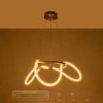 kelvo® GLOW KLV-101-0162 Κρεμαστό Φωτιστικό Οροφής LED 36W 3600lm 360° AC 220-240V IP20 Ρυθμιζόμενο Λευκό CCT με Χειριστήριο από 2700K έως 6000K Dimmable - Lumileds SMD Chip - Χρυσό Πλατίνα - Μ70 x Π70 x Υ40cm - 3 Χρόνια Εγγύηση - Image 14