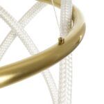 kelvo® GLOW KLV-101-0163 Κρεμαστό Φωτιστικό Οροφής LED 58W 5800lm 360° AC 220-240V IP20 Ρυθμιζόμενο Λευκό CCT με Χειριστήριο από 2700K έως 6000K Dimmable - Lumileds SMD Chip - Χρυσό Πλατίνα - Μ80 x Π80 x Υ40cm - 3 Χρόνια Εγγύηση - Image 8