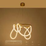 kelvo® GLOW KLV-101-0163 Κρεμαστό Φωτιστικό Οροφής LED 58W 5800lm 360° AC 220-240V IP20 Ρυθμιζόμενο Λευκό CCT με Χειριστήριο από 2700K έως 6000K Dimmable - Lumileds SMD Chip - Χρυσό Πλατίνα - Μ80 x Π80 x Υ40cm - 3 Χρόνια Εγγύηση - Image 15