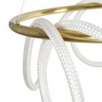 kelvo® GLOW KLV-101-0164 Κρεμαστό Φωτιστικό Οροφής LED 69W 6900lm 360° AC 220-240V IP20 Ρυθμιζόμενο Λευκό CCT με Χειριστήριο από 2700K έως 6000K Dimmable - Lumileds SMD Chip - Χρυσό Πλατίνα - Μ100 x Π100 x Υ40cm - 3 Χρόνια Εγγύηση - Image 7