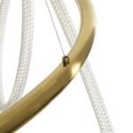 kelvo® GLOW KLV-101-0164 Κρεμαστό Φωτιστικό Οροφής LED 69W 6900lm 360° AC 220-240V IP20 Ρυθμιζόμενο Λευκό CCT με Χειριστήριο από 2700K έως 6000K Dimmable - Lumileds SMD Chip - Χρυσό Πλατίνα - Μ100 x Π100 x Υ40cm - 3 Χρόνια Εγγύηση - Image 8