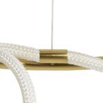 kelvo® GLOW KLV-101-0164 Κρεμαστό Φωτιστικό Οροφής LED 69W 6900lm 360° AC 220-240V IP20 Ρυθμιζόμενο Λευκό CCT με Χειριστήριο από 2700K έως 6000K Dimmable - Lumileds SMD Chip - Χρυσό Πλατίνα - Μ100 x Π100 x Υ40cm - 3 Χρόνια Εγγύηση - Image 9