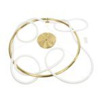 kelvo® GLOW KLV-101-0164 Κρεμαστό Φωτιστικό Οροφής LED 69W 6900lm 360° AC 220-240V IP20 Ρυθμιζόμενο Λευκό CCT με Χειριστήριο από 2700K έως 6000K Dimmable - Lumileds SMD Chip - Χρυσό Πλατίνα - Μ100 x Π100 x Υ40cm - 3 Χρόνια Εγγύηση - Image 11