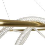 kelvo® GLOW KLV-101-0165 Κρεμαστό Φωτιστικό Οροφής LED 100W 10000lm 360° AC 220-240V IP20 Ρυθμιζόμενο Λευκό CCT με Χειριστήριο από 2700K έως 6000K Dimmable - Lumileds SMD Chip - Χρυσό Πλατίνα - Μ150 x Π150 x Υ100cm - 3 Χρόνια Εγγύηση - Image 8