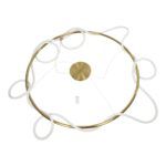 kelvo® GLOW KLV-101-0165 Κρεμαστό Φωτιστικό Οροφής LED 100W 10000lm 360° AC 220-240V IP20 Ρυθμιζόμενο Λευκό CCT με Χειριστήριο από 2700K έως 6000K Dimmable - Lumileds SMD Chip - Χρυσό Πλατίνα - Μ150 x Π150 x Υ100cm - 3 Χρόνια Εγγύηση - Image 11