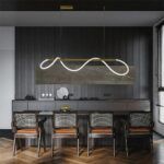 kelvo® GLOW KLV-101-0166 Κρεμαστό Φωτιστικό Οροφής LED 34W 3400lm 360° AC 220-240V IP20 Ρυθμιζόμενο Λευκό CCT με Χειριστήριο από 2700K έως 6000K Dimmable - Lumileds SMD Chip - Χρυσό Πλατίνα - Μ140 x Π40 x Υ30cm - 3 Χρόνια Εγγύηση - Image 2